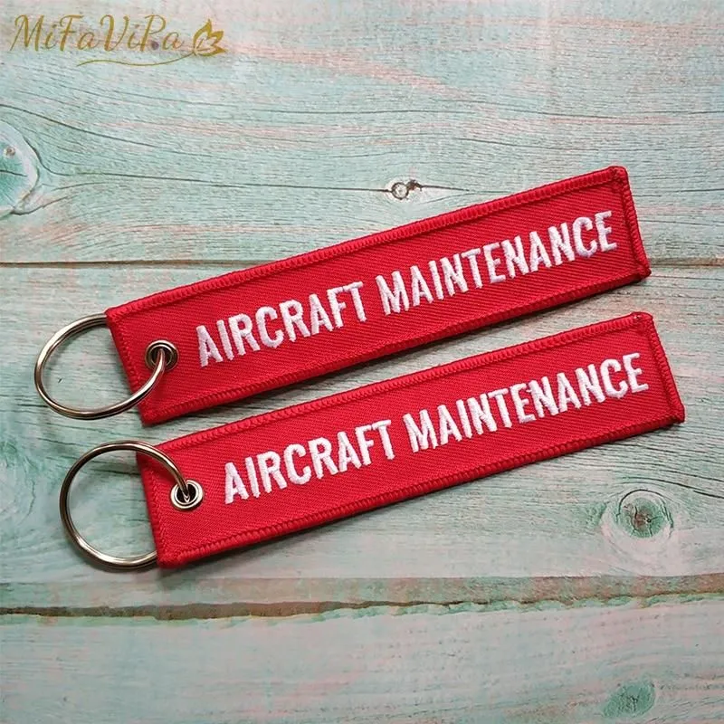 2 PCS BOEING 787 AIRCRAFT EMBROIDERY KEY CHAIN