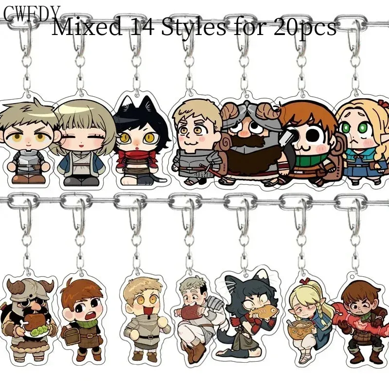 20pcs Dandadan Ken Takakura Momo Ayase Cosplay Keychains