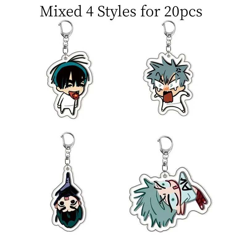 20pcs Dandadan Ken Takakura Momo Ayase Cosplay Keychains