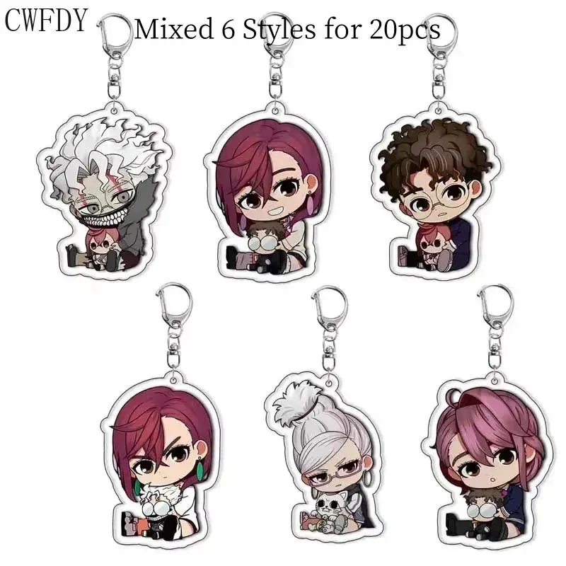 20pcs Dandadan Ken Takakura Momo Ayase Cosplay Keychains