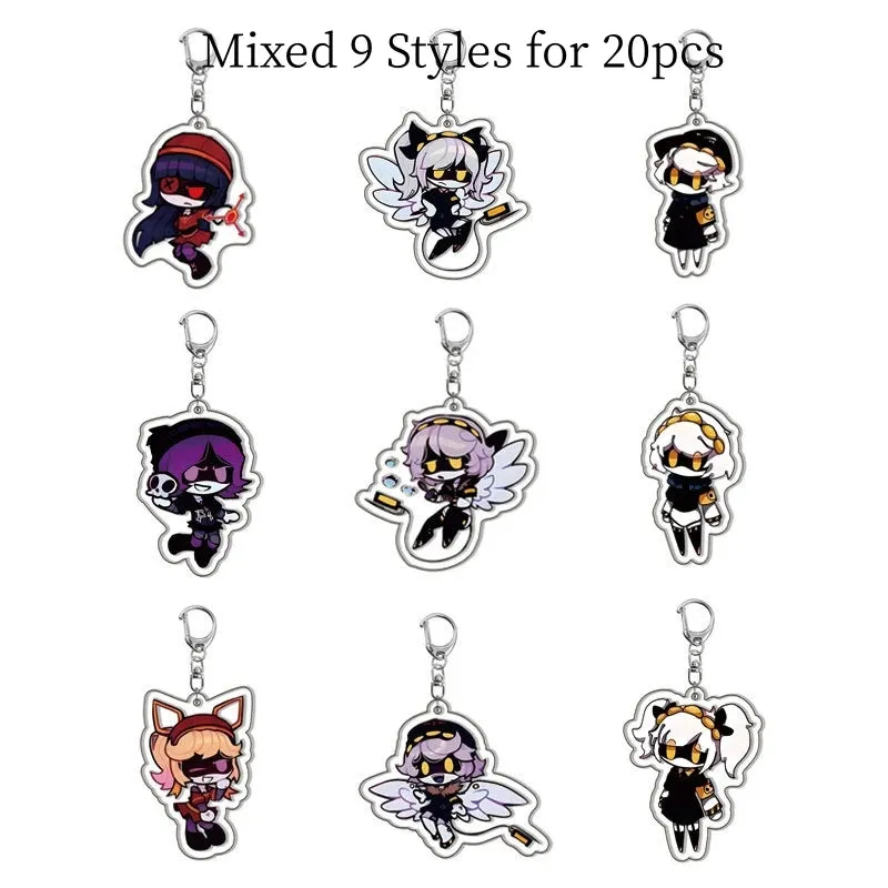 20pcs Dandadan Ken Takakura Momo Ayase Cosplay Keychains