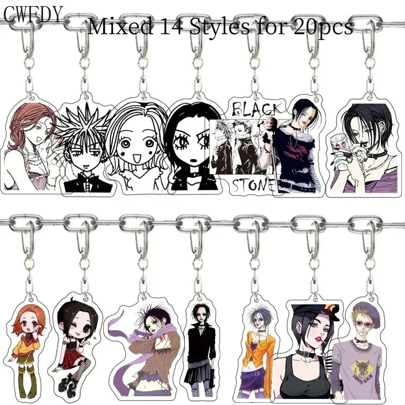 20pcs Dandadan Ken Takakura Momo Ayase Cosplay Keychains