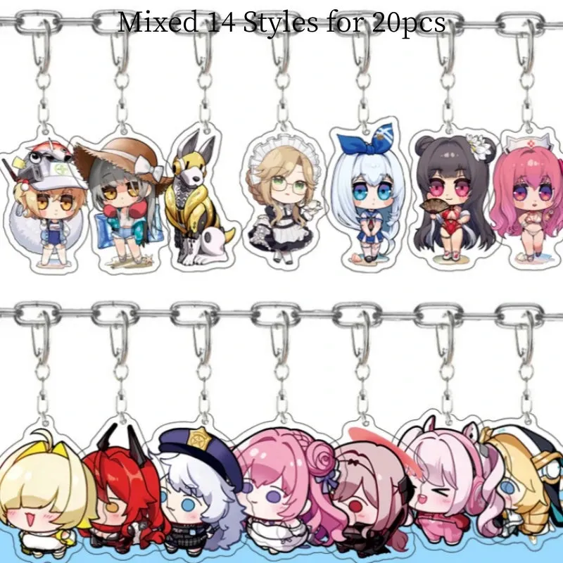 20pcs Dandadan Ken Takakura Momo Ayase Cosplay Keychains