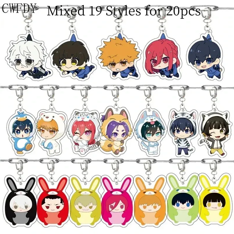 20pcs Dandadan Ken Takakura Momo Ayase Cosplay Keychains