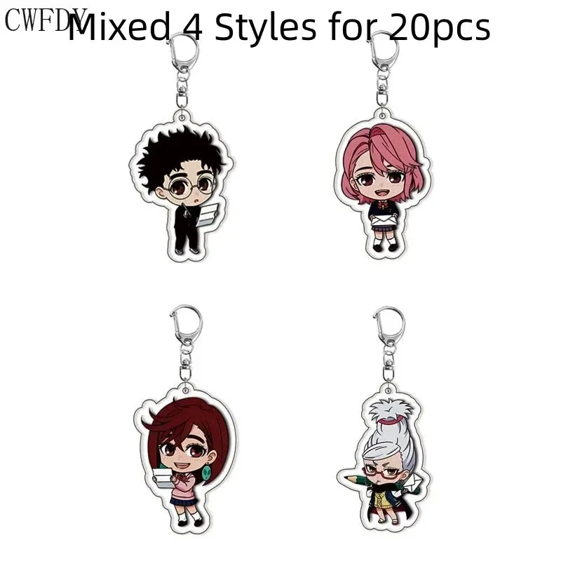 20pcs Dandadan Ken Takakura Momo Ayase Cosplay Keychains