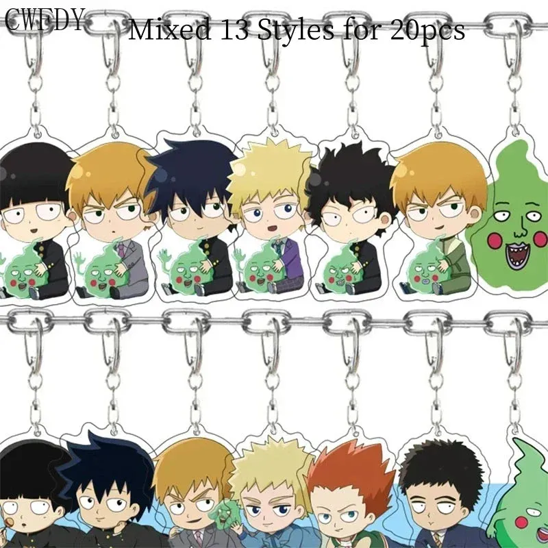 20pcs Dandadan Ken Takakura Momo Ayase Cosplay Keychains