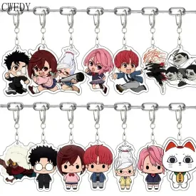 20pcs Dandadan Ken Takakura Momo Ayase Cosplay Keychains