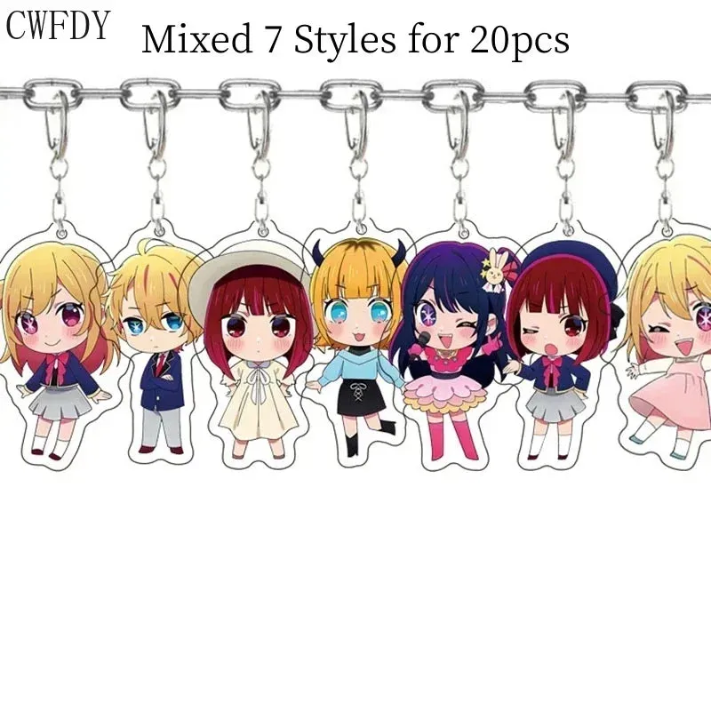 20pcs Dandadan Ken Takakura Momo Ayase Cosplay Keychains