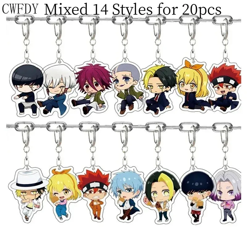 20pcs Dandadan Ken Takakura Momo Ayase Cosplay Keychains