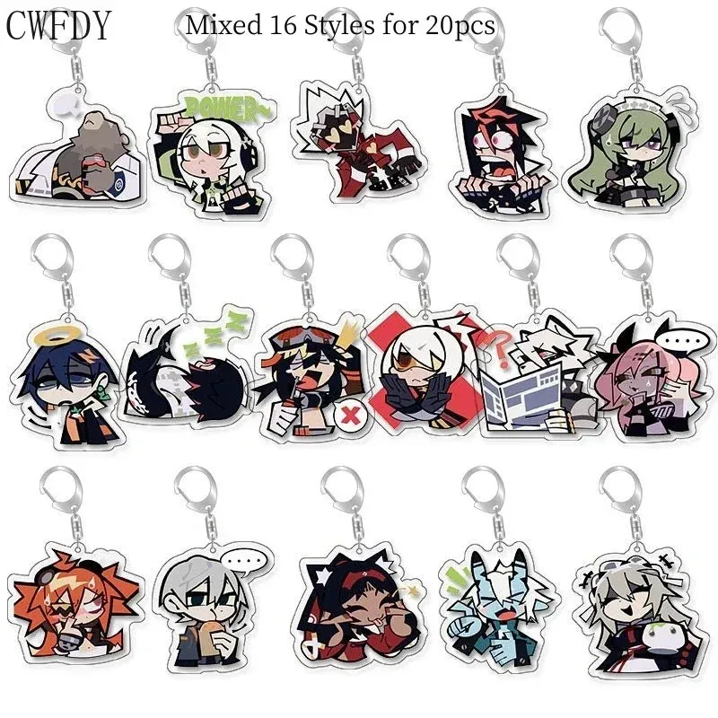 20pcs Dandadan Ken Takakura Momo Ayase Cosplay Keychains