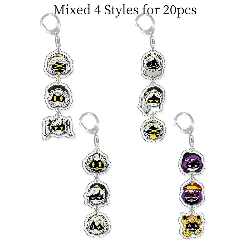 20pcs Dandadan Ken Takakura Momo Ayase Cosplay Keychains