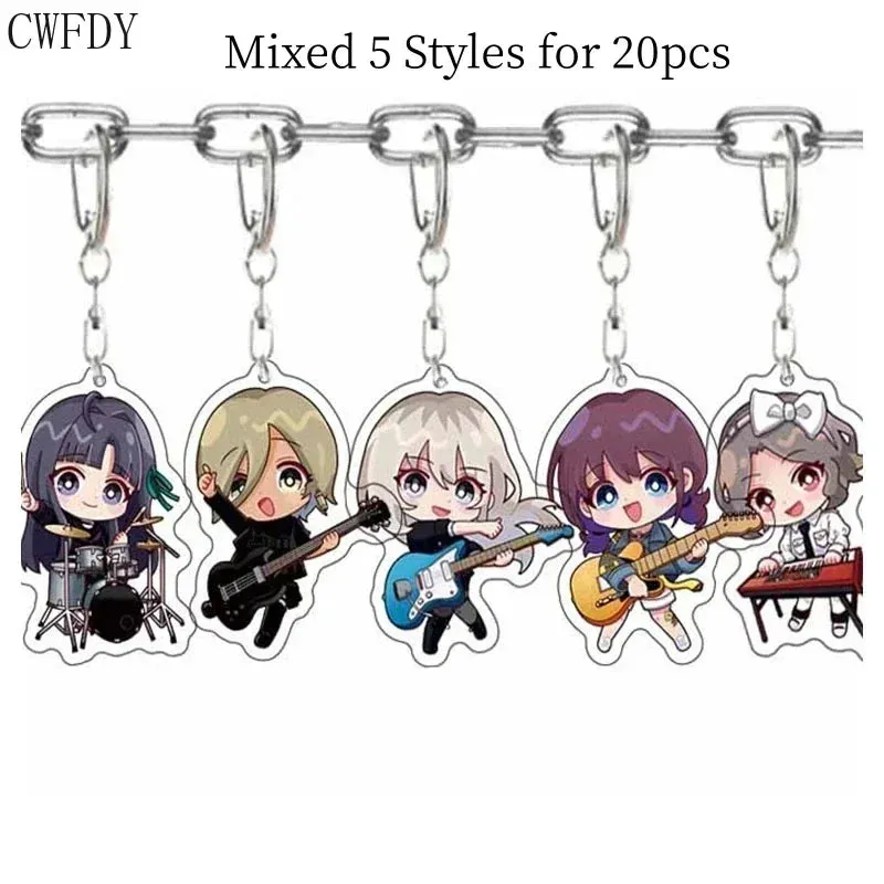 20pcs Dandadan Ken Takakura Momo Ayase Cosplay Keychains