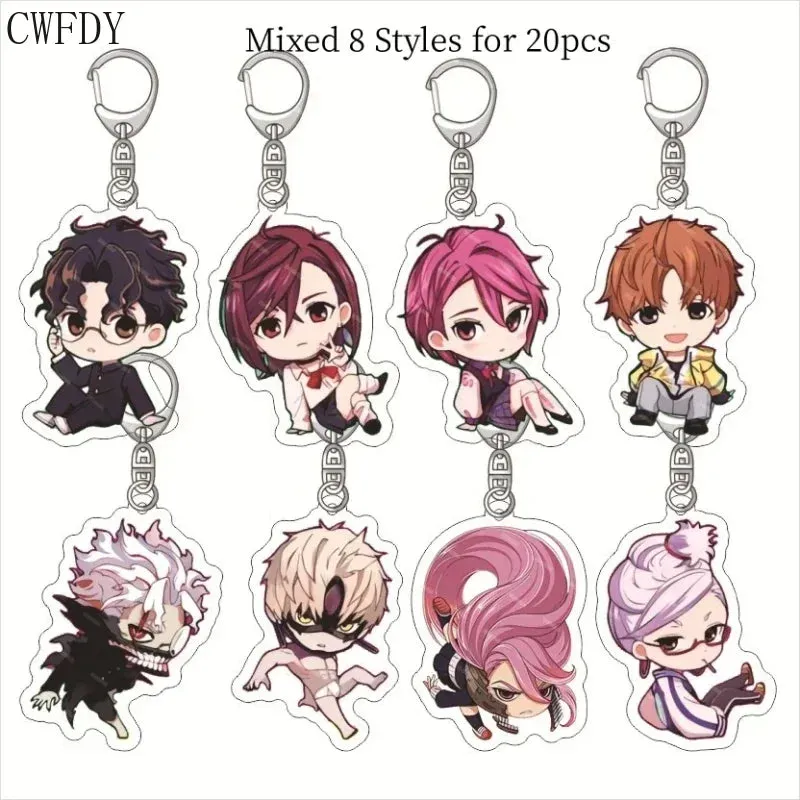 20pcs Dandadan Ken Takakura Momo Ayase Cosplay Keychains