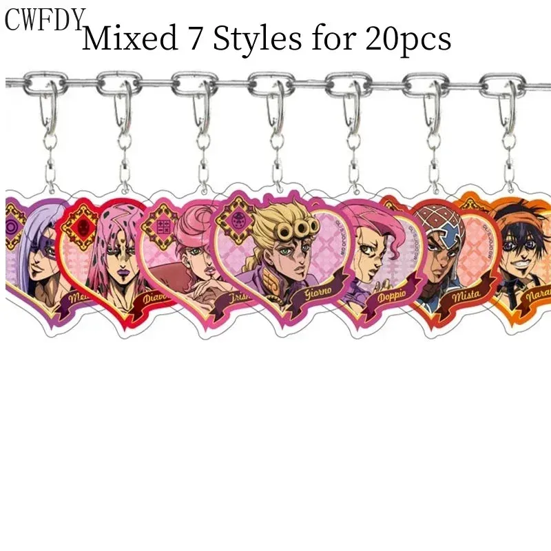 20pcs Dandadan Ken Takakura Momo Ayase Cosplay Keychains