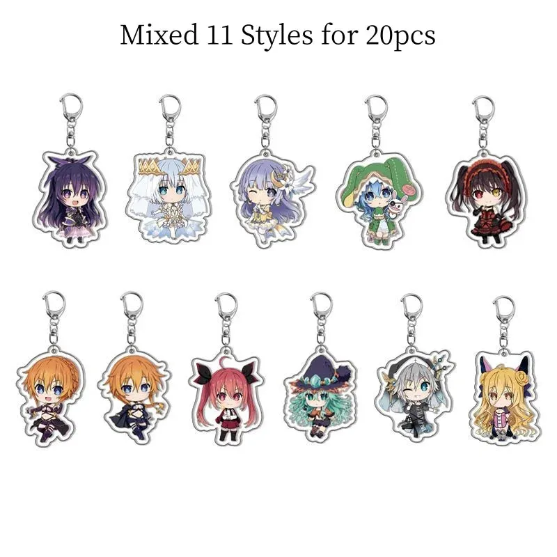 20pcs Dandadan Ken Takakura Momo Ayase Cosplay Keychains