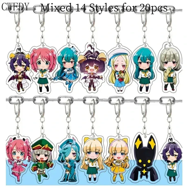 20pcs Dandadan Ken Takakura Momo Ayase Cosplay Keychains