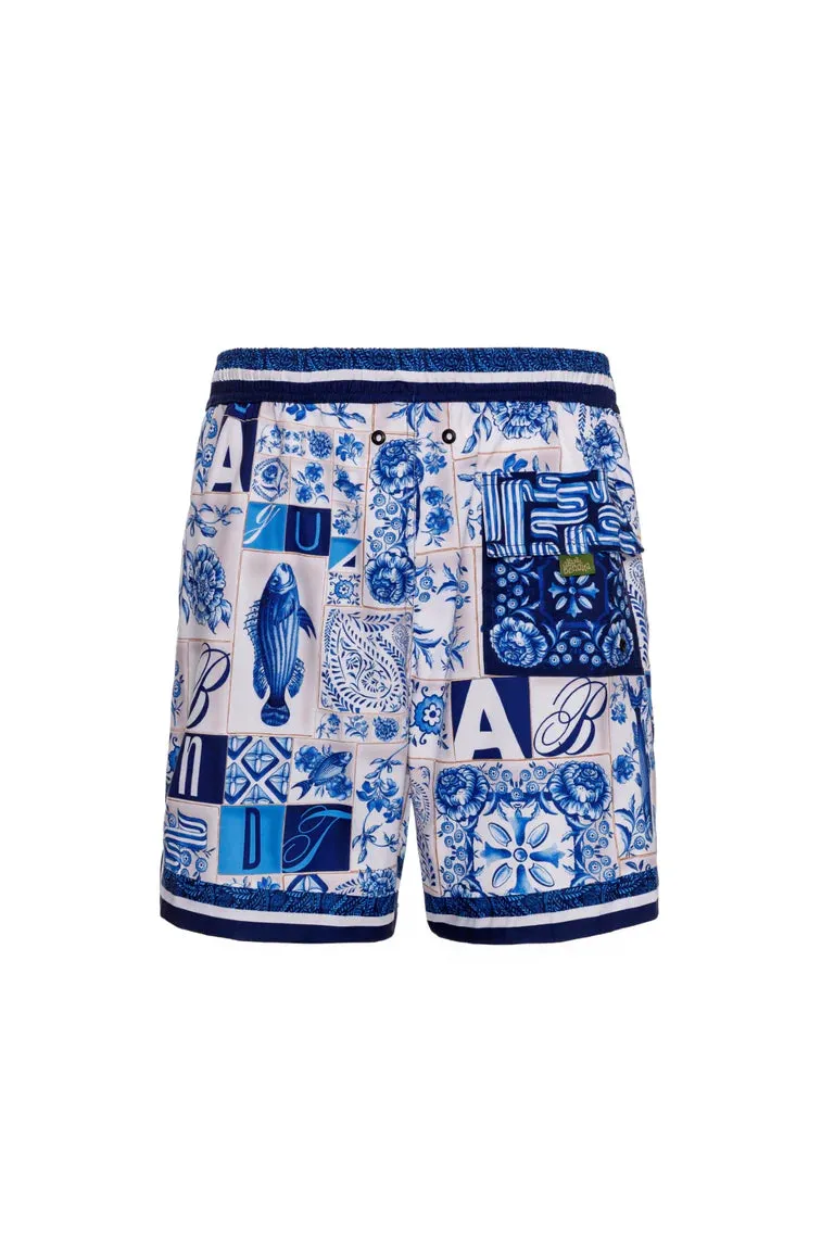 Agua Bendita Dan Azure Men's Swim Trunks