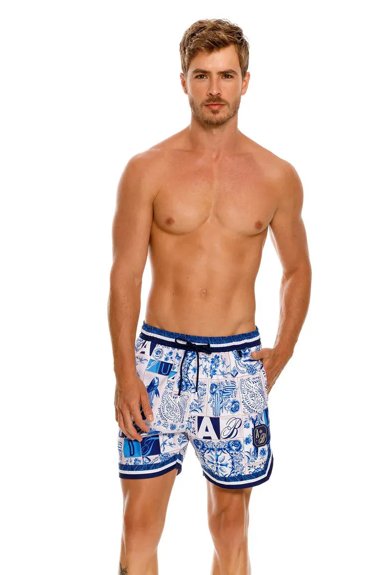 Agua Bendita Dan Azure Men's Swim Trunks