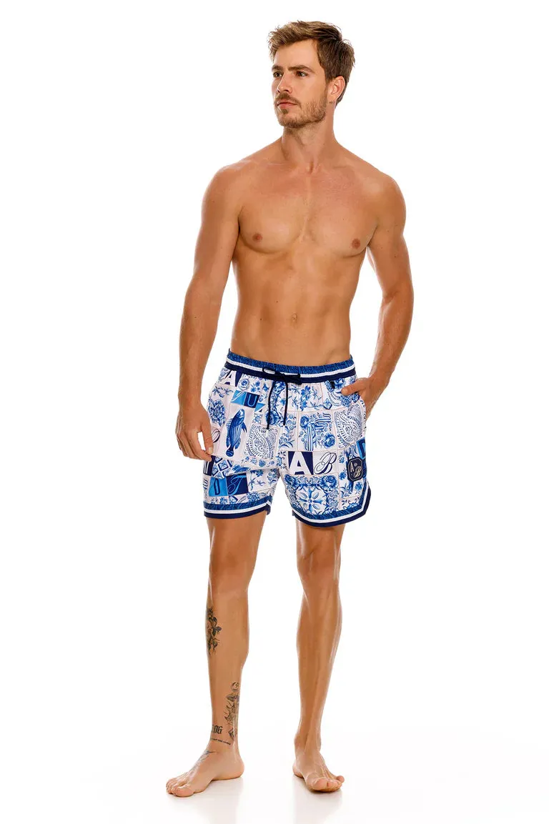 Agua Bendita Dan Azure Men's Swim Trunks