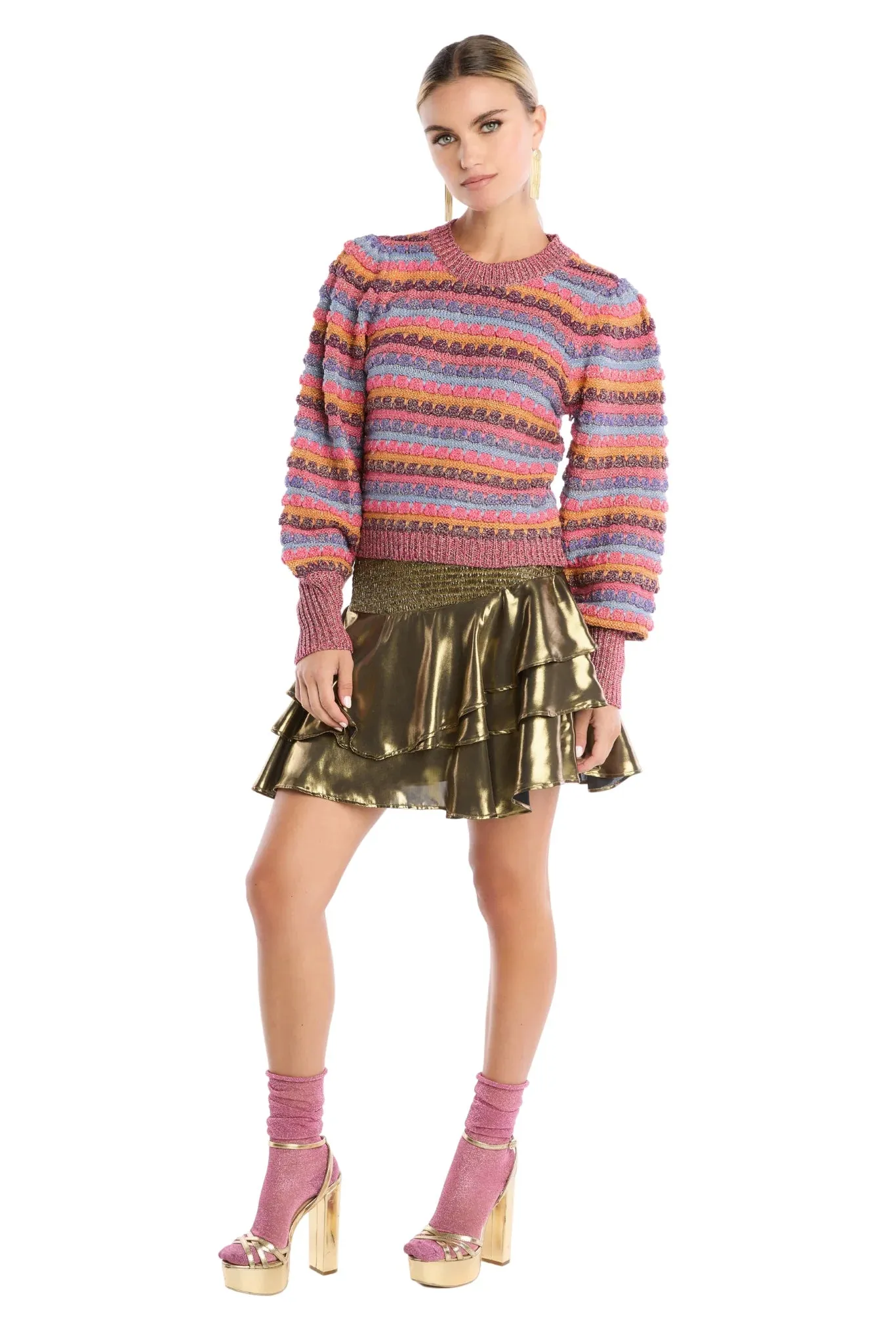 Allison New York Metallic Adele Sweater