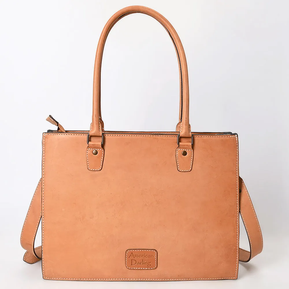 American Darling Adbg1394 Briefcase Genuine Leather Women Bag Western Handbag Purse