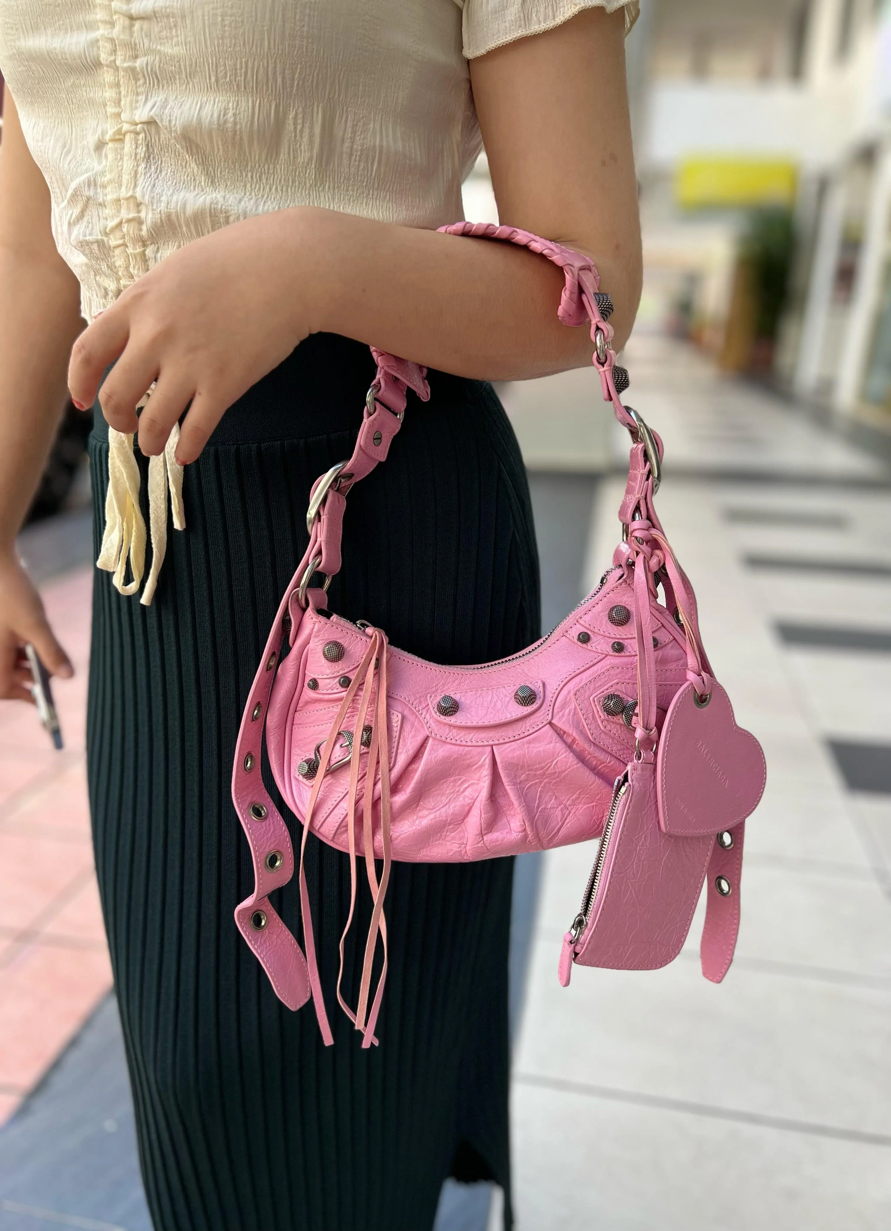 Balenciaga Pink Le Cagole Shoulder Bag - Farfetch