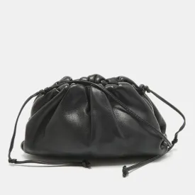 Black Leather Mini The Pouch Bag