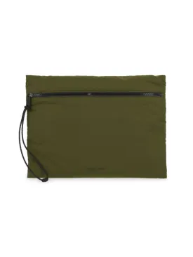 Bottega Veneta nylon travel bag, khaki