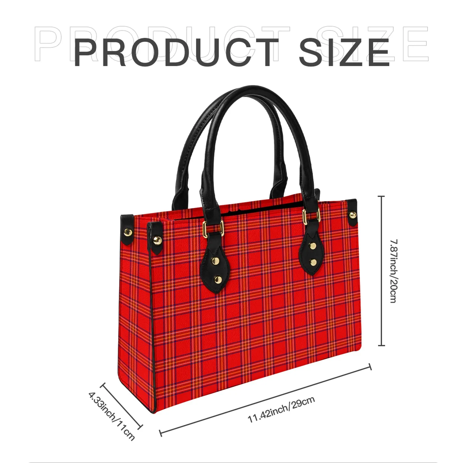 Burnett Modern Tartan Leather Bag