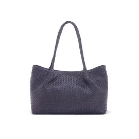 Cassidy Woven Slouchy Bag - Navy