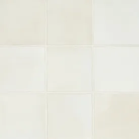 Celine 4" x 4" Matte Porcelain Floor & Wall Tile in White