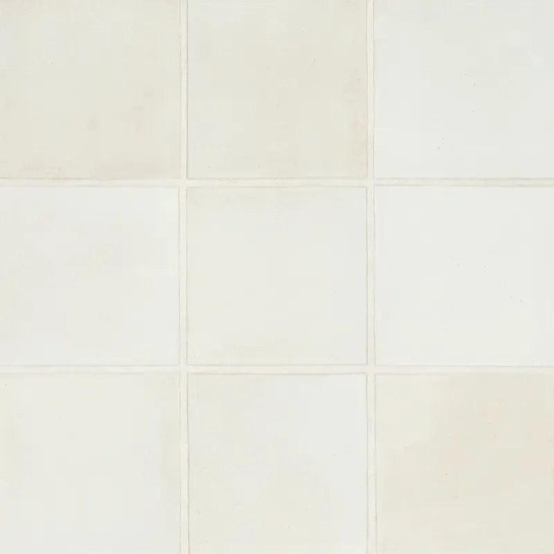 Celine 4" x 4" Matte Porcelain Floor & Wall Tile in White