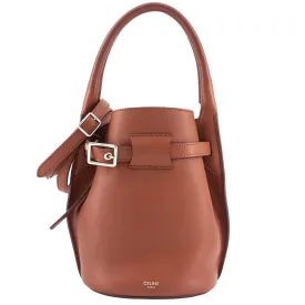 CELINE Big Bag Nano Calfskin Leather Bucket Bag