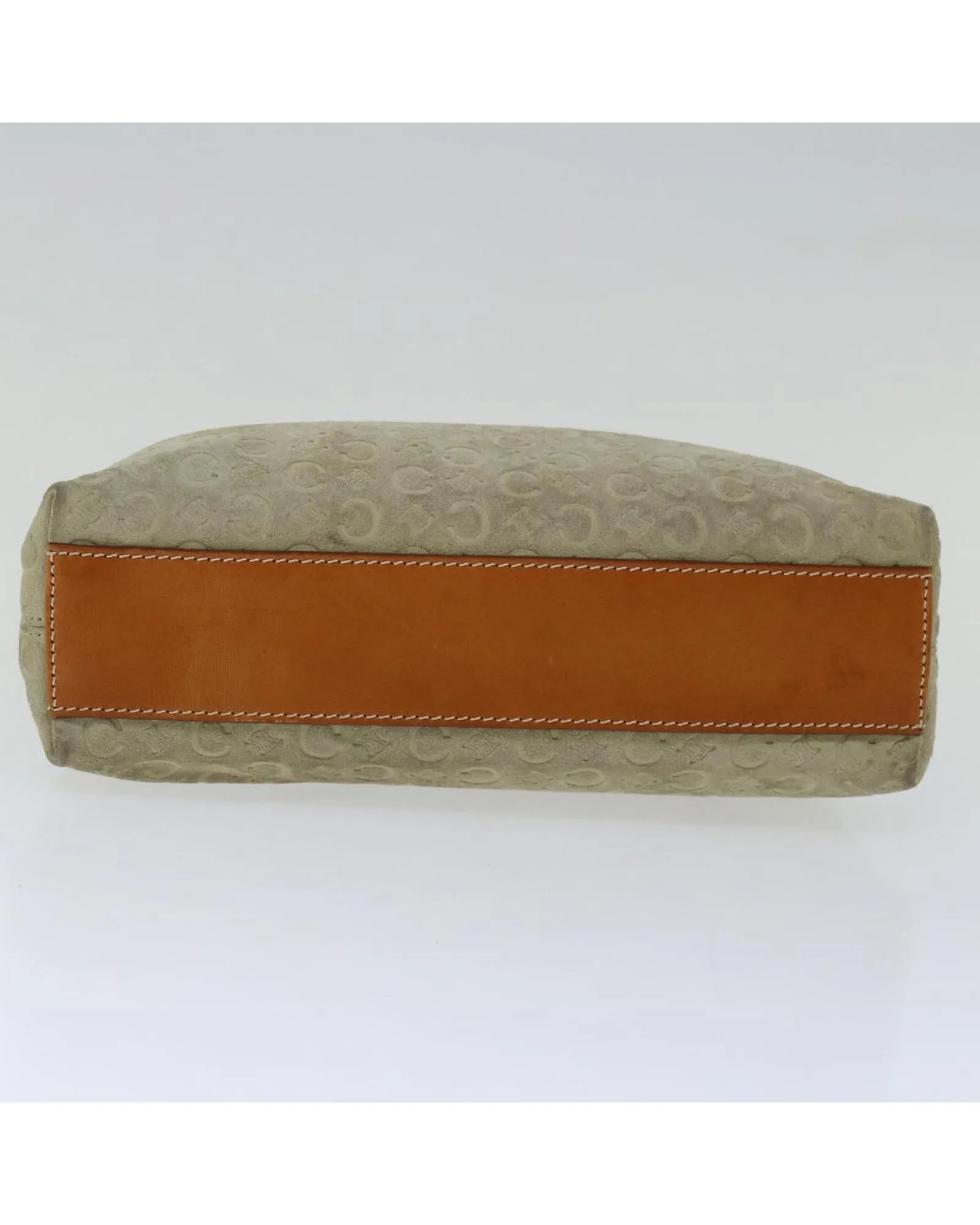 CELINE Cabas Phantom Suede Leather Tote Bag Beige