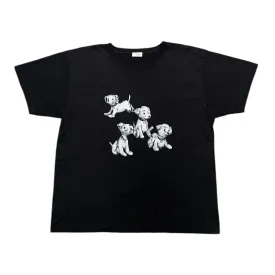 Celine Dalmatians Short Sleeve Tee Shirt Black Pre-Owned