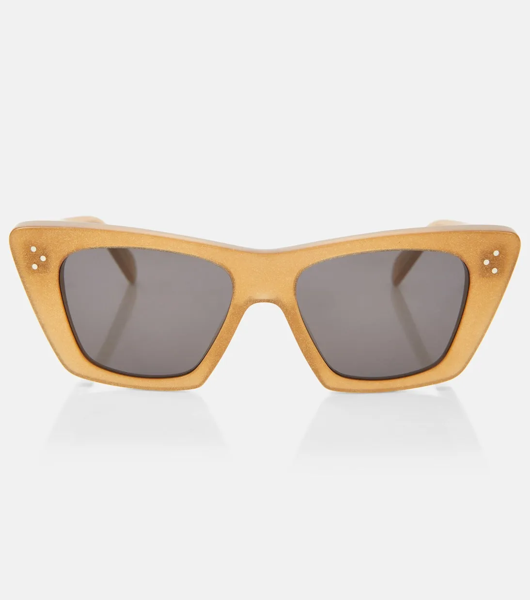 Celine Eyewear Bright 3 Point Cat Eye Sunglasses, Yellow