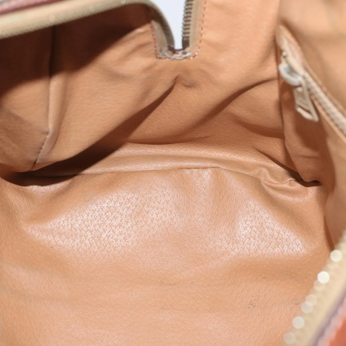 CELINE Macadam Canvas Hand Bag PVC Brown Auth yk10911