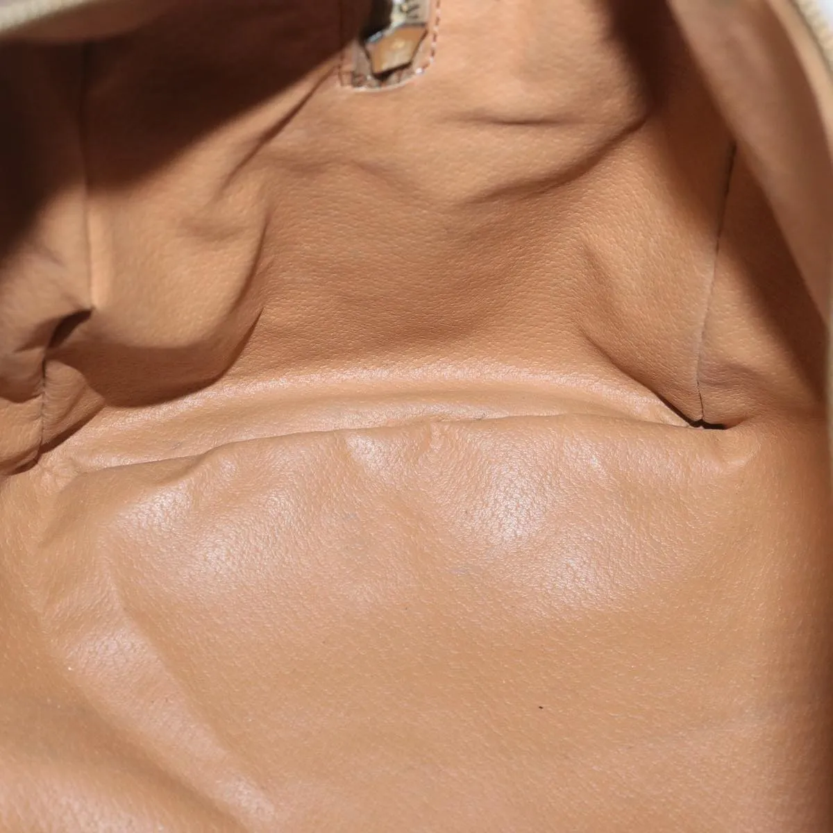 CELINE Macadam Canvas Hand Bag PVC Brown Auth yk10911