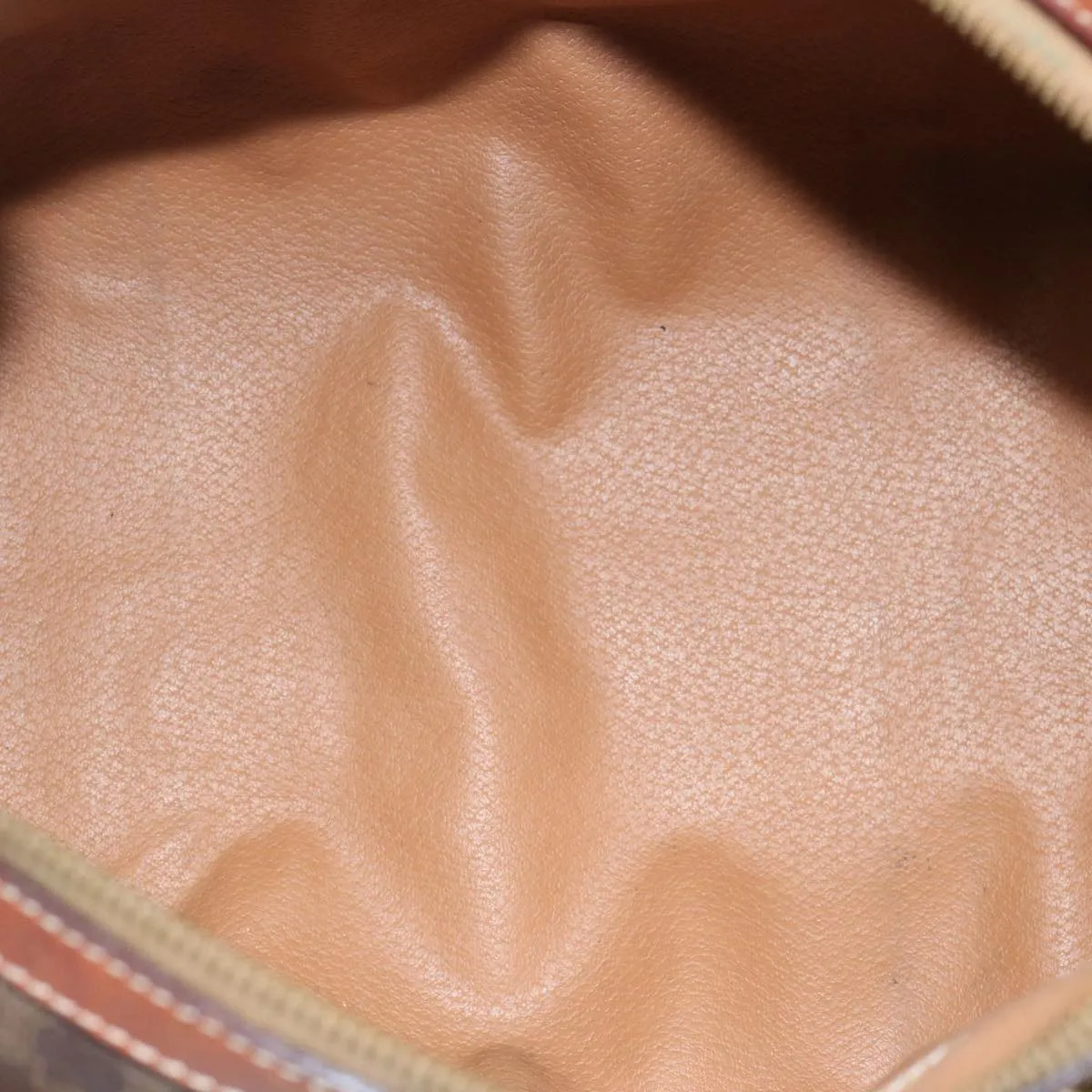 CELINE Macadam Canvas Hand Bag PVC Brown Auth yk10911