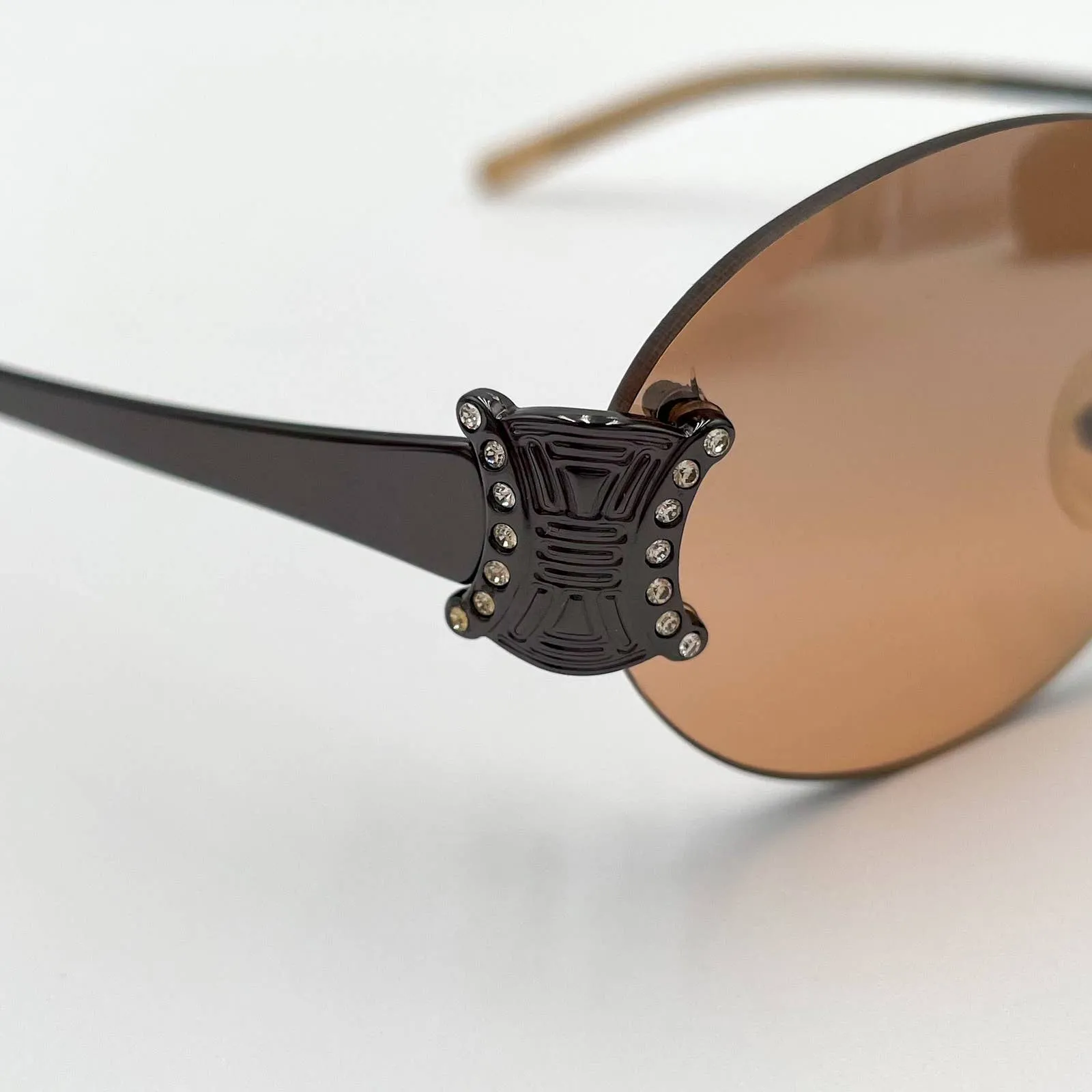 Celine Triomphe Oval Metal Sunglasses