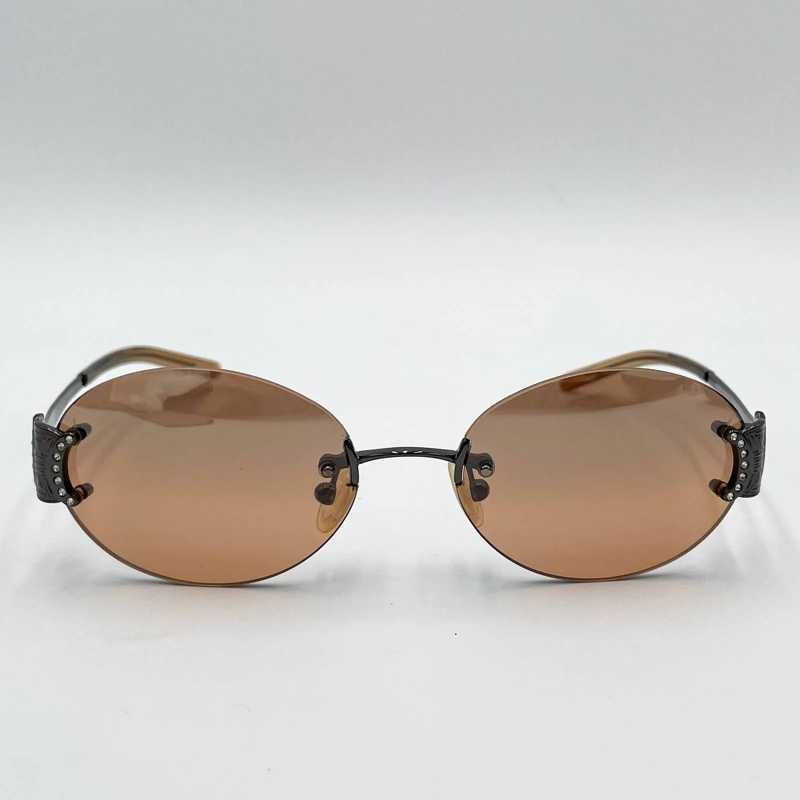 Celine Triomphe Oval Metal Sunglasses