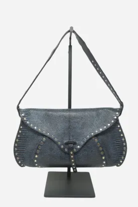 Celine Vintage Shoulder Bag Blue