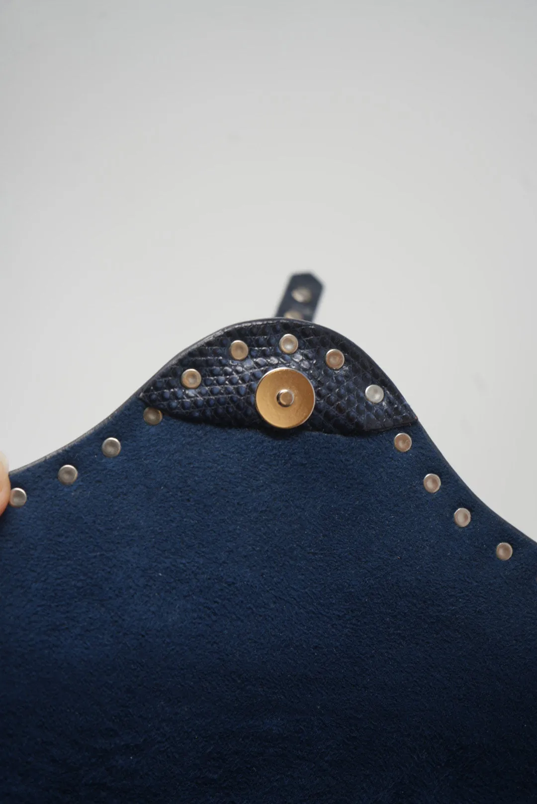 Celine Vintage Shoulder Bag Blue