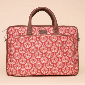 Chanderi Phool Laptop Bag
