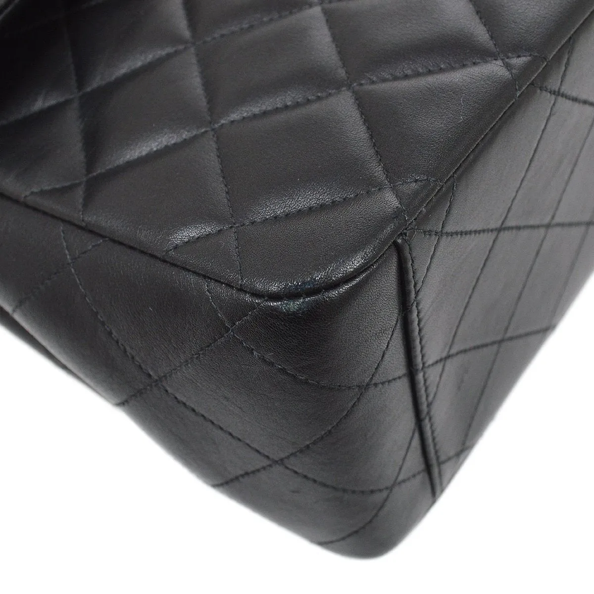 CHANEL 1994-1996 Classic Flap Maxi Black Lambskin 61466