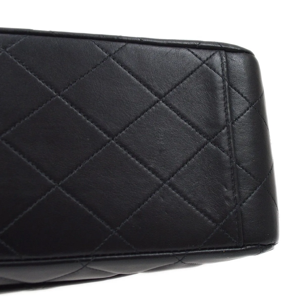 CHANEL 1994-1996 Classic Flap Maxi Black Lambskin 61466