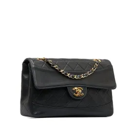 CHANEL Small Quilted Lambskin Single Flap Shoulder Bag