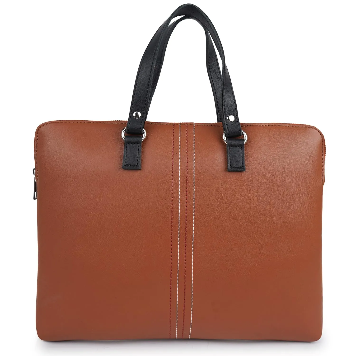 CIMONI Premium Vegan Leather Trendy Office Briefcase, College Daytrip School Handheld Business Messenger Laptop Bag For Men