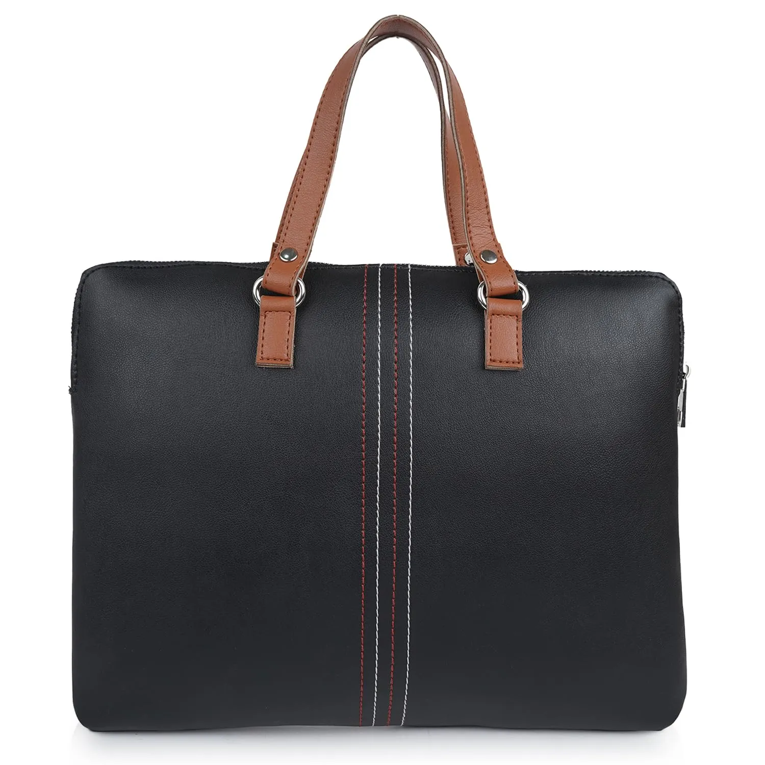 CIMONI Premium Vegan Leather Trendy Office Briefcase, College Daytrip School Handheld Business Messenger Laptop Bag For Men