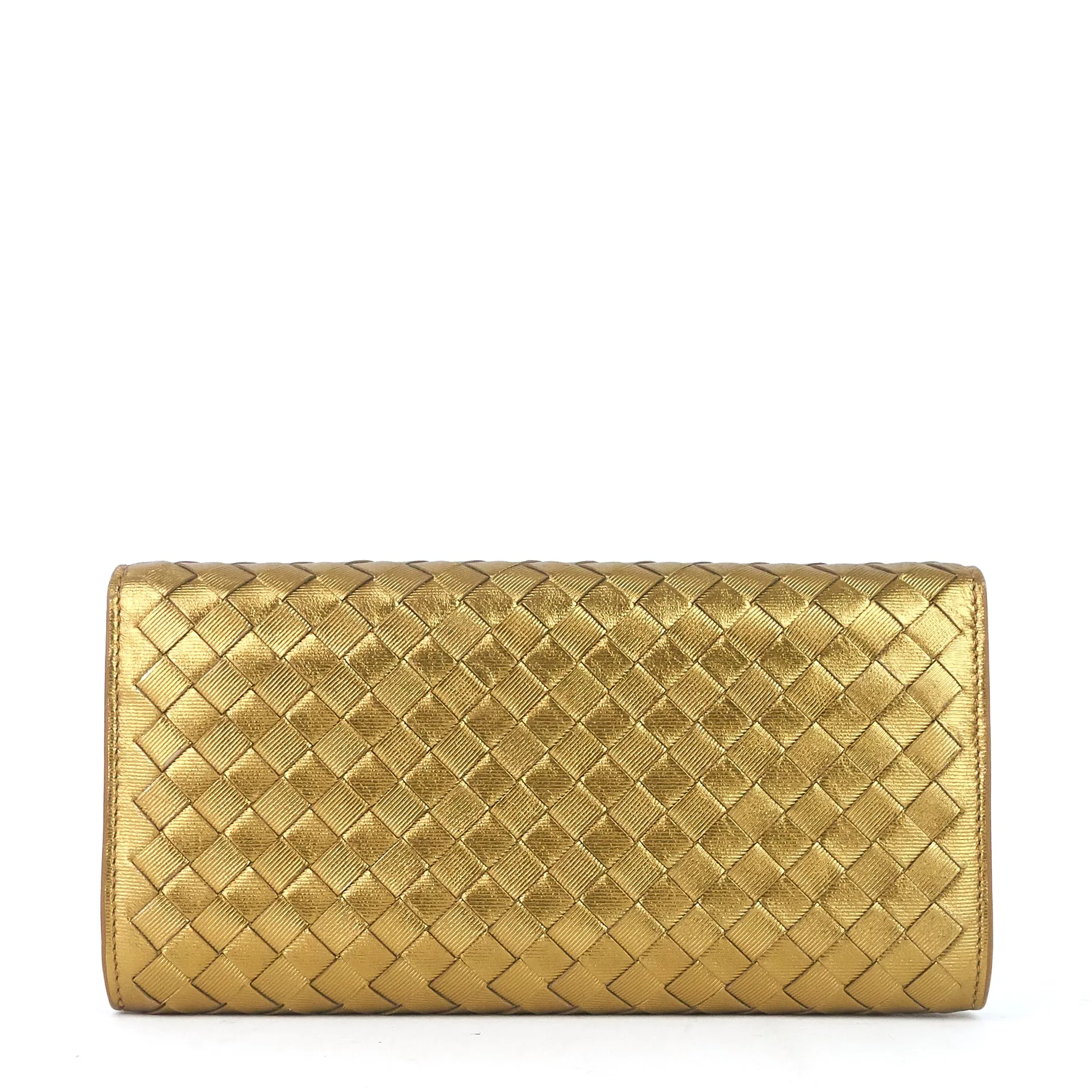 Continental Intrecciato Nappa Leather Wallet